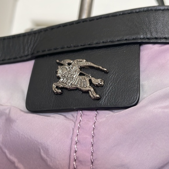 Burberry Iridescent Leather Trim Tote Bag - Picture 3 of 14